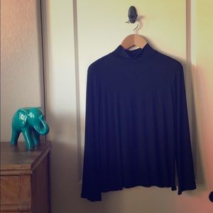 Micheal Stars Black Mock Turtleneck